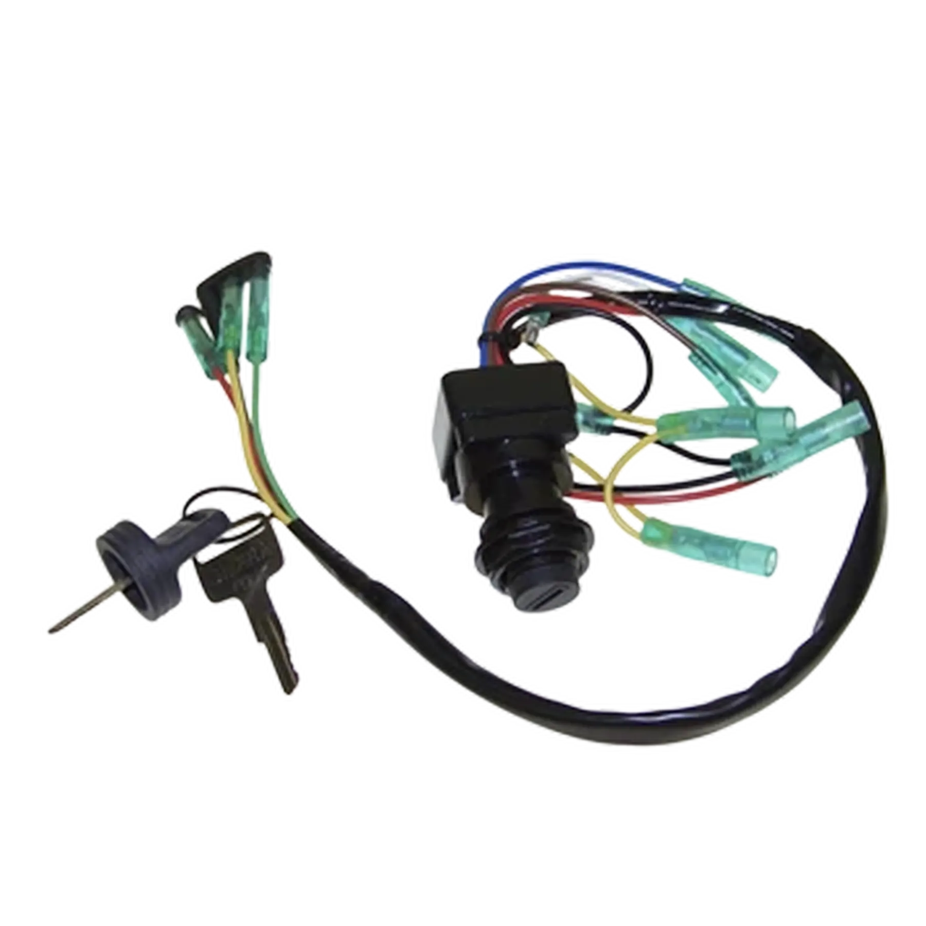 Yamaha Control Box 2 & 4 stroke. Push to Choke. Replaces: 703-82510-43-00. Colors on wires match factory color codes