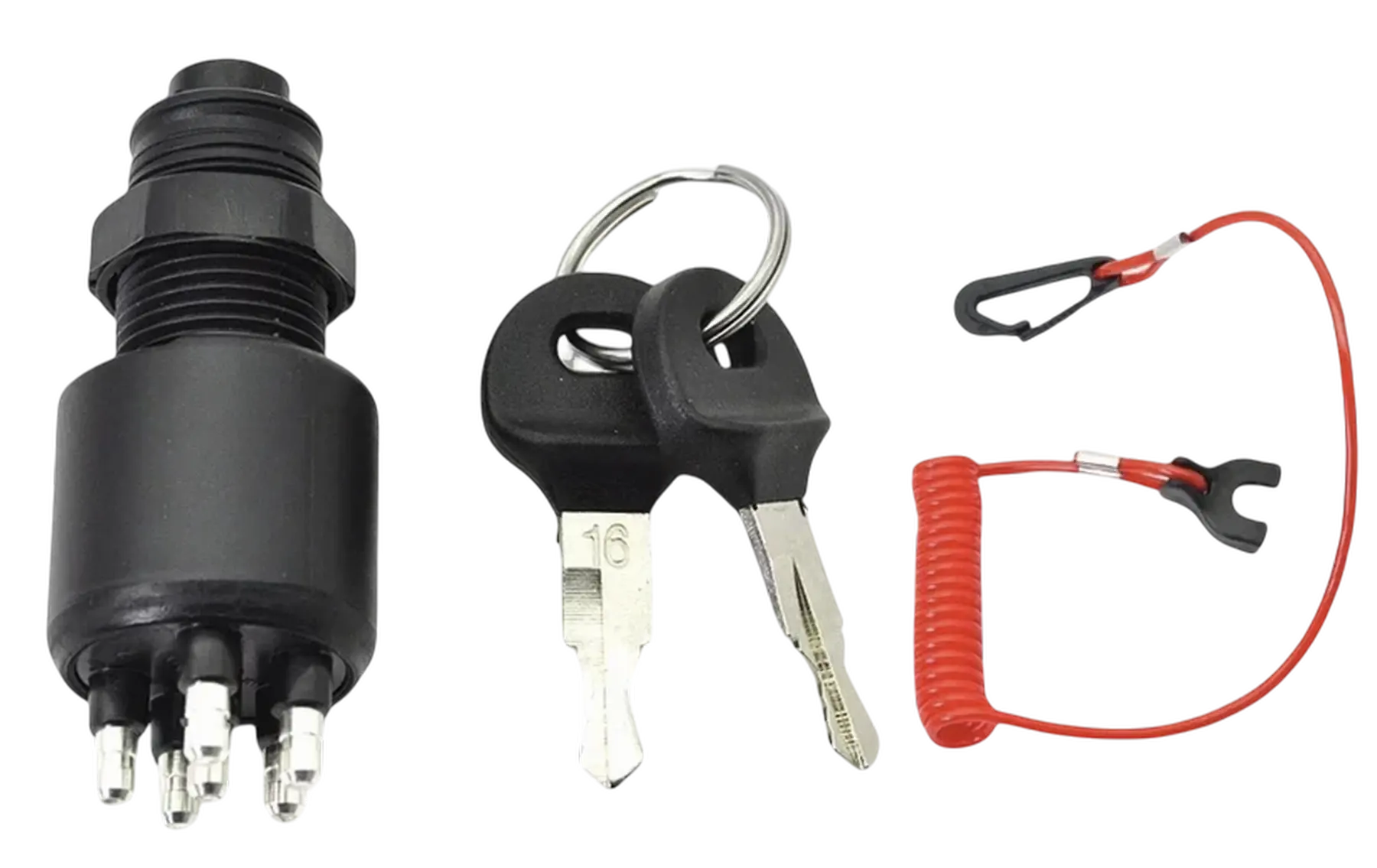 Exact OEM replacement for BRP control box, Kit includes: Ignition Switch and Lanyard, For: 1996 and newer Johnson and Evinrude outboard engines, Replaces: OMC/Johnson/Evinrude 175974