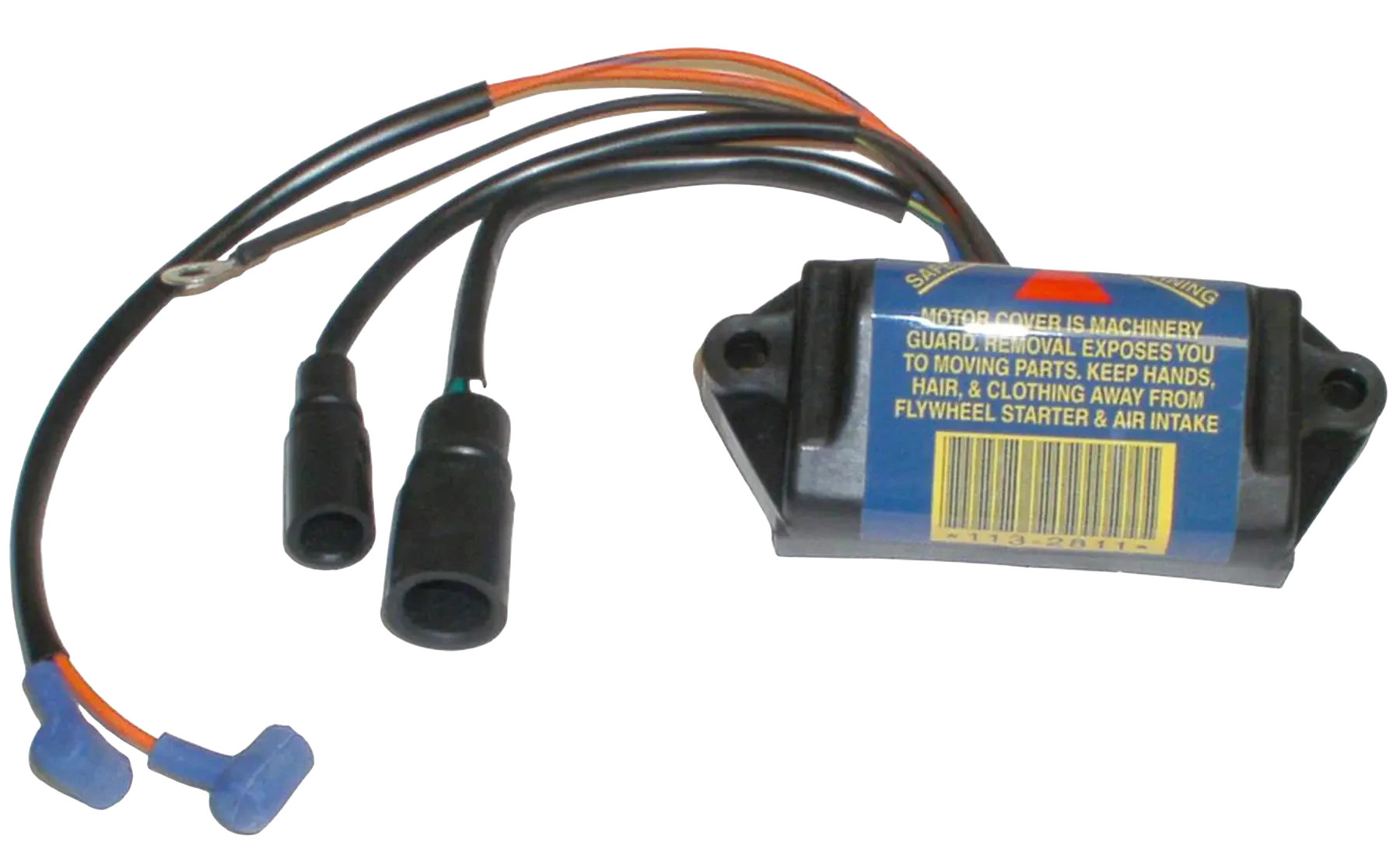 Fits 90 HP Johnson/Evinrude 1985 models: 113-2811 is an ignition power pack. Helps correct intermittent ignition failure and rough running caused by a weak module.