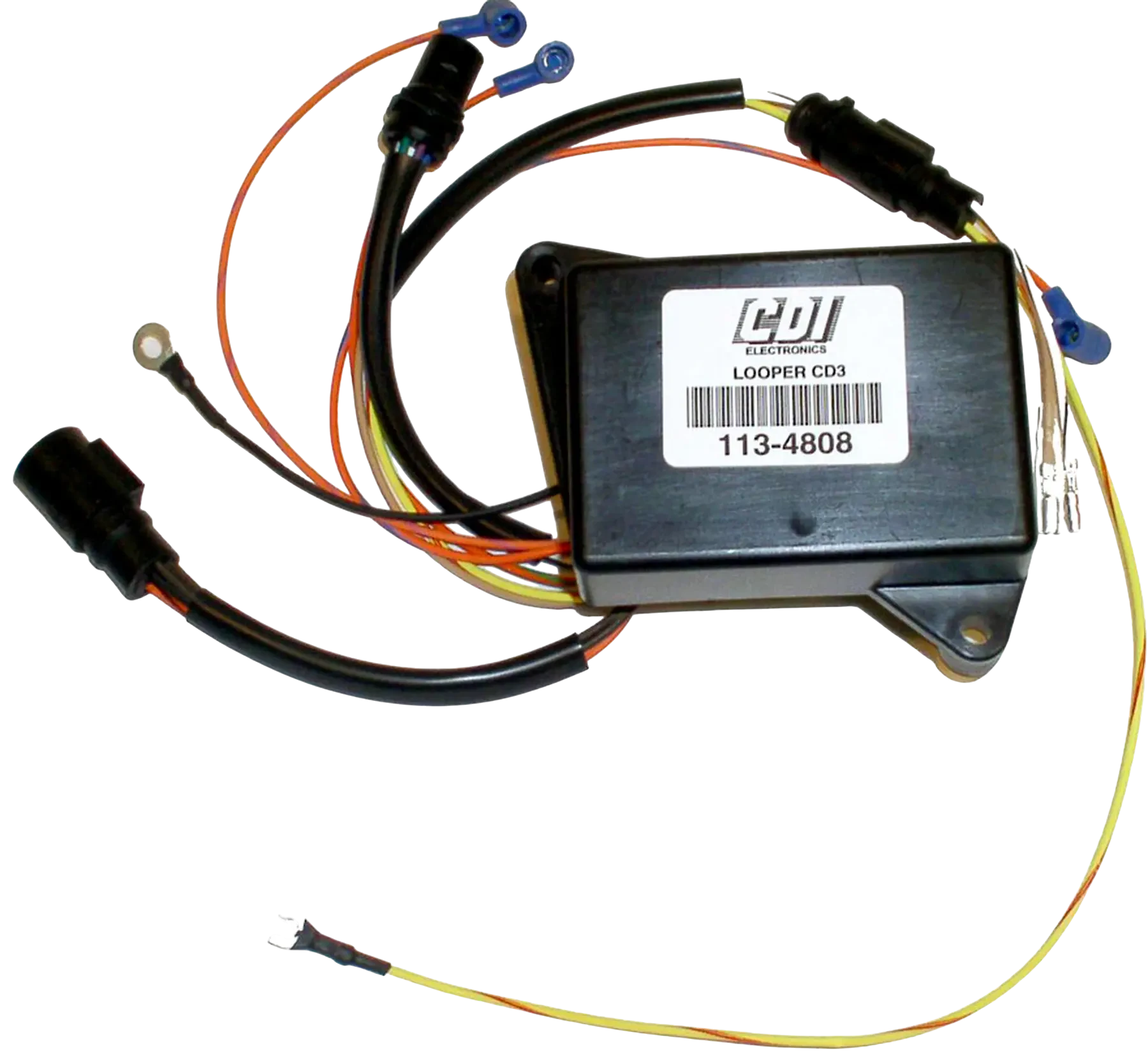 Fits 25 HP Johnson/Evinrude 1994-95 SIK, SIL, SIT models: 113-4808 is an ignition power pack. Helps correct intermittent ignition failure and rough running caused by a weak module.