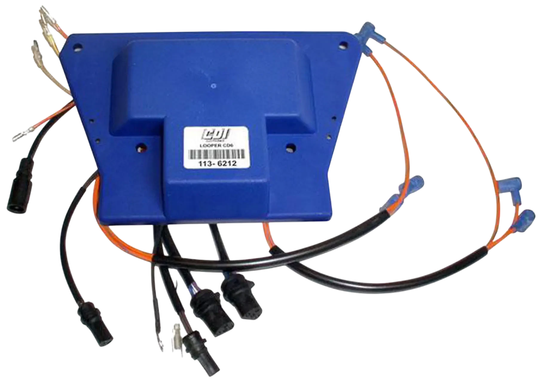 For 185 HP Johnson/Evinrude 1990-92 models, 113-6212 is an ignition power pack. Manages ignition firing so the engine can run smoothly under load.