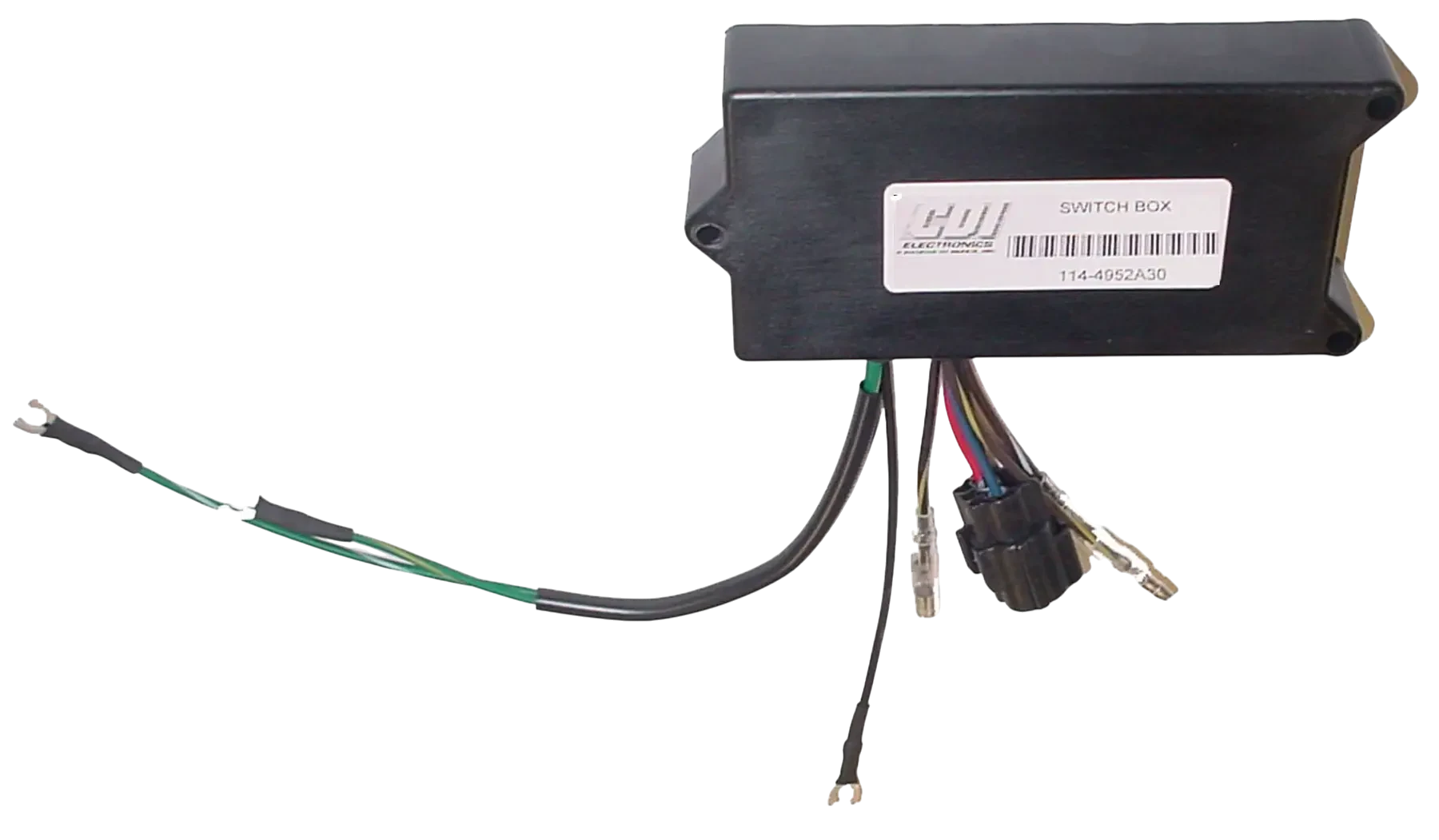 For 15 HP Mercury/Mariner 1994-96 XD and S15 models with Serial # OG044365 thru OG437999, 114-4952A30 is an ignition switch box. Controls ignition firing sequence on compatible multi-cylinder applications.