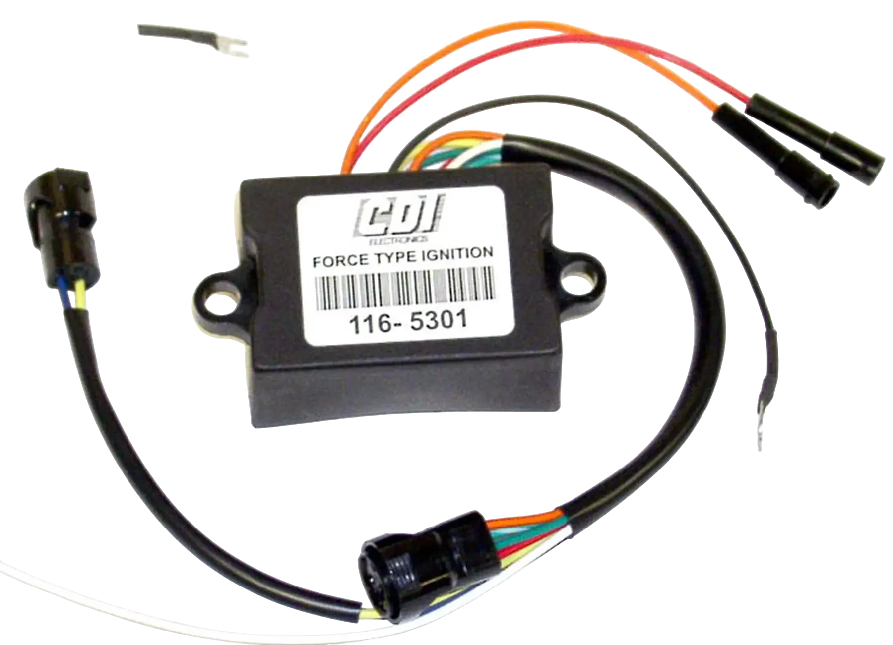 116-5301 is an ignition power pack built for 55 HP Chrysler 1981-83 models. Manages ignition firing so the engine can run smoothly under load.