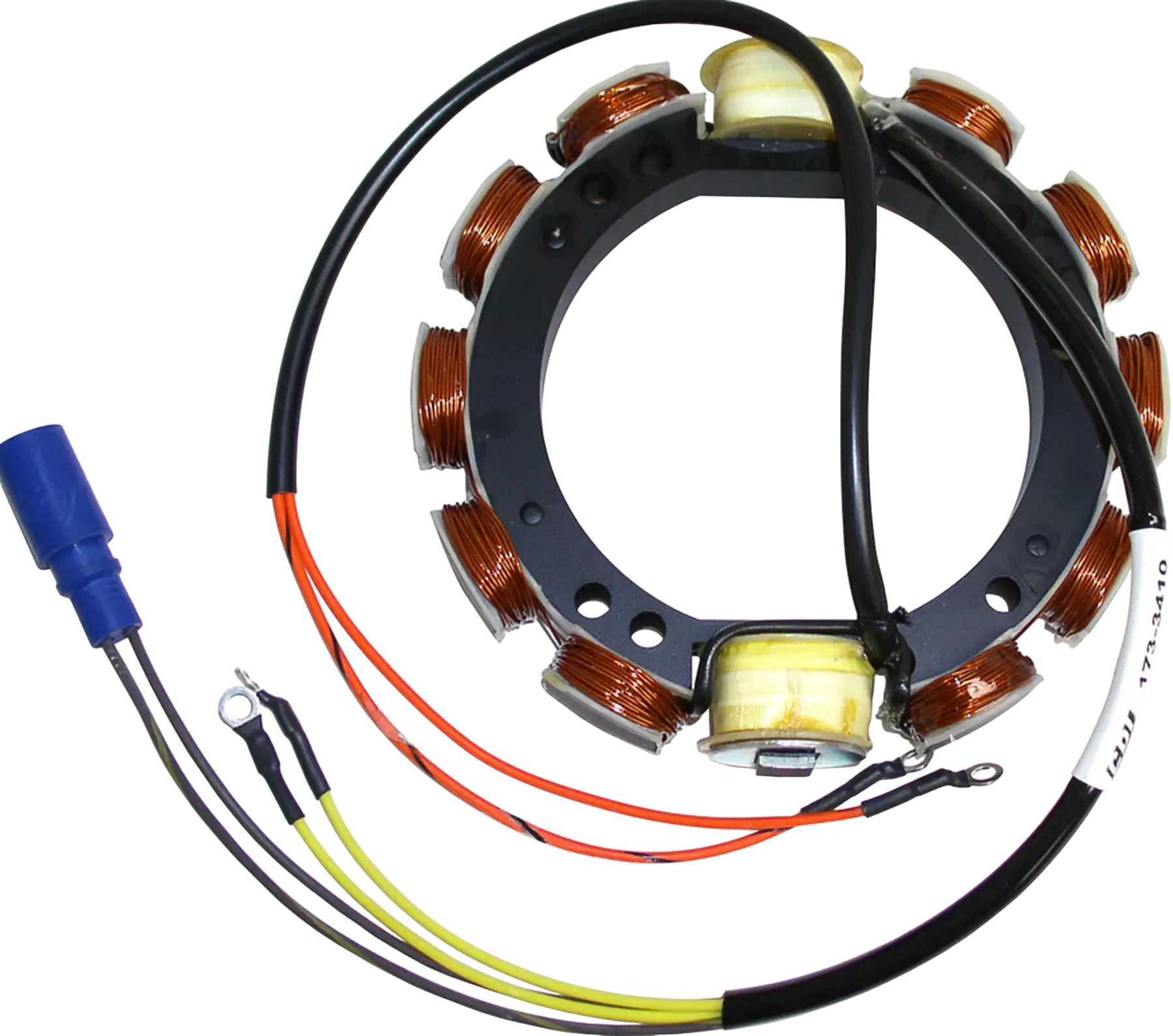 For 120 HP Johnson/Evinrude 1988-90 and 1992-94 Looper models, 173-3410 is an ignition stator. Generates ignition voltage needed for consistent spark delivery.