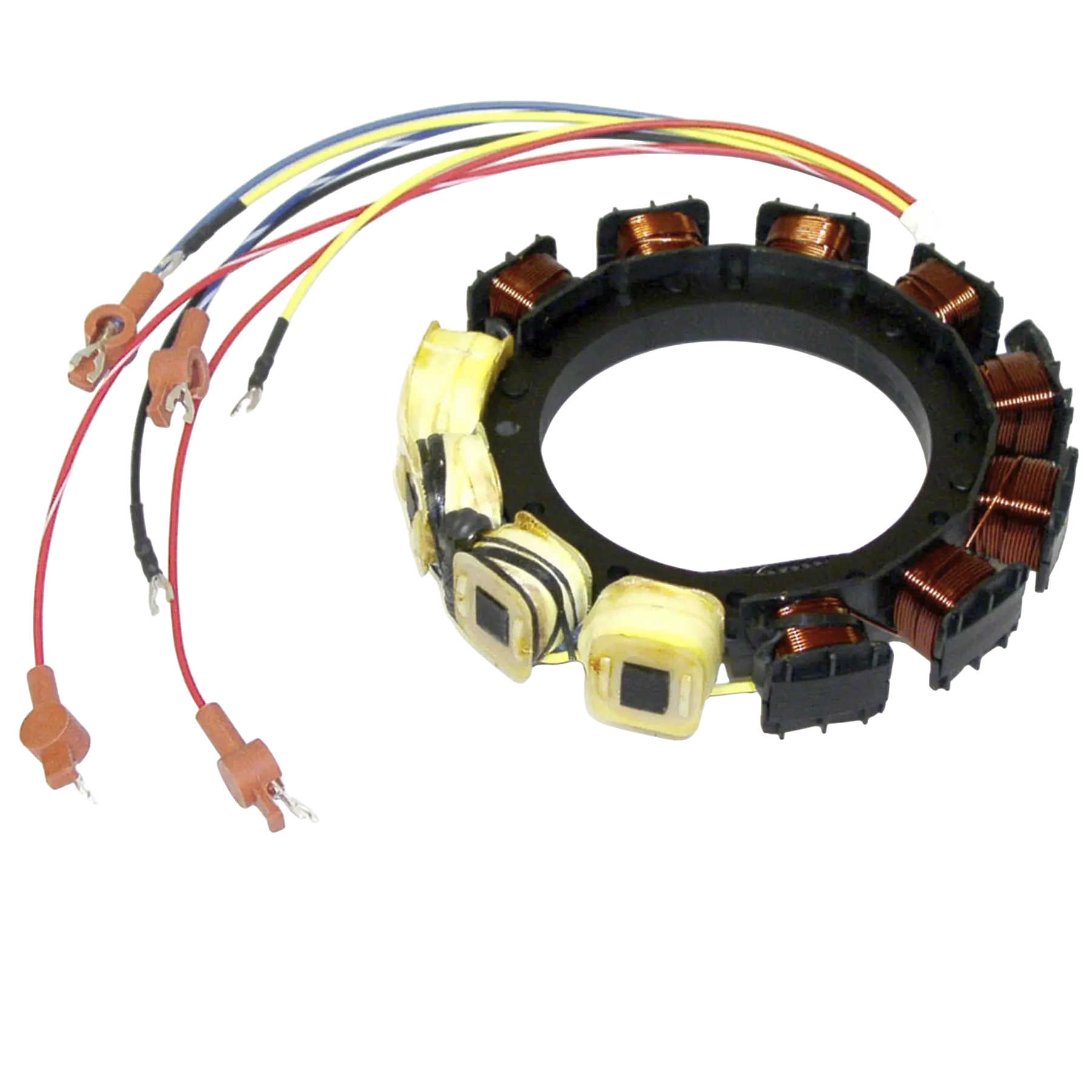 174-5456 fits 90 HP 6cyl Mercury/Mariner 1979-86 models with Serial # 5594657 thru OB110053 as an ignition stator. Provides the electrical source needed by the ignition system to fire properly.