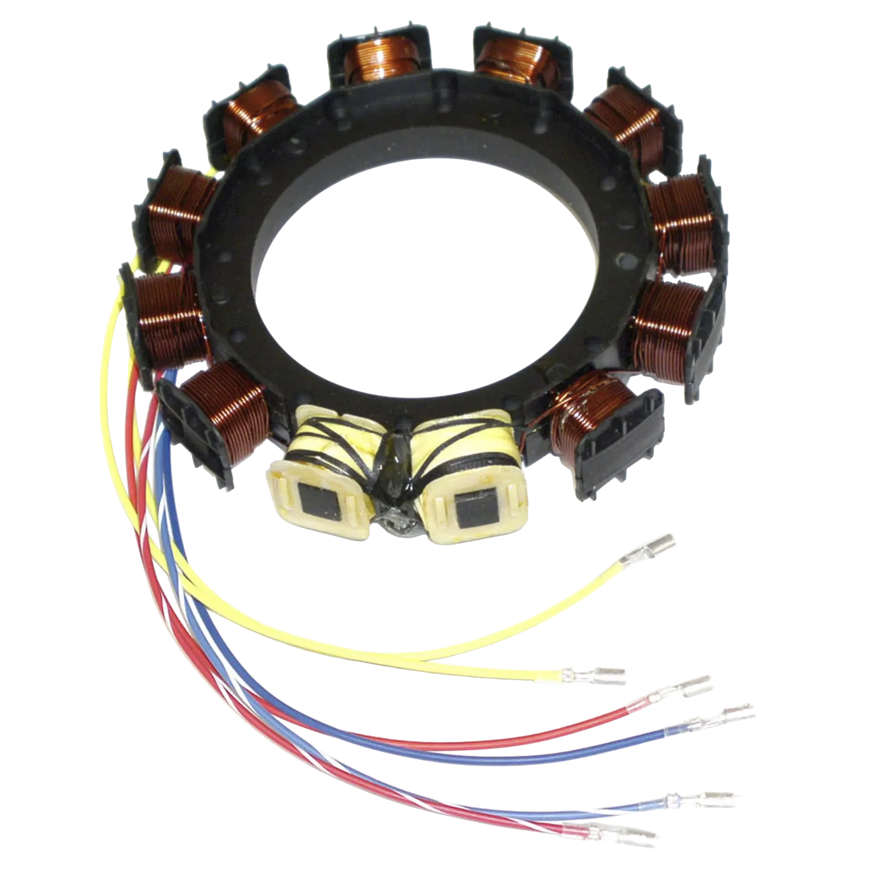 174-8778K1 fits 40 HP Force 1992 C models (9 amp charging system) as an ignition stator. Supports steady ignition voltage during starting and running conditions.