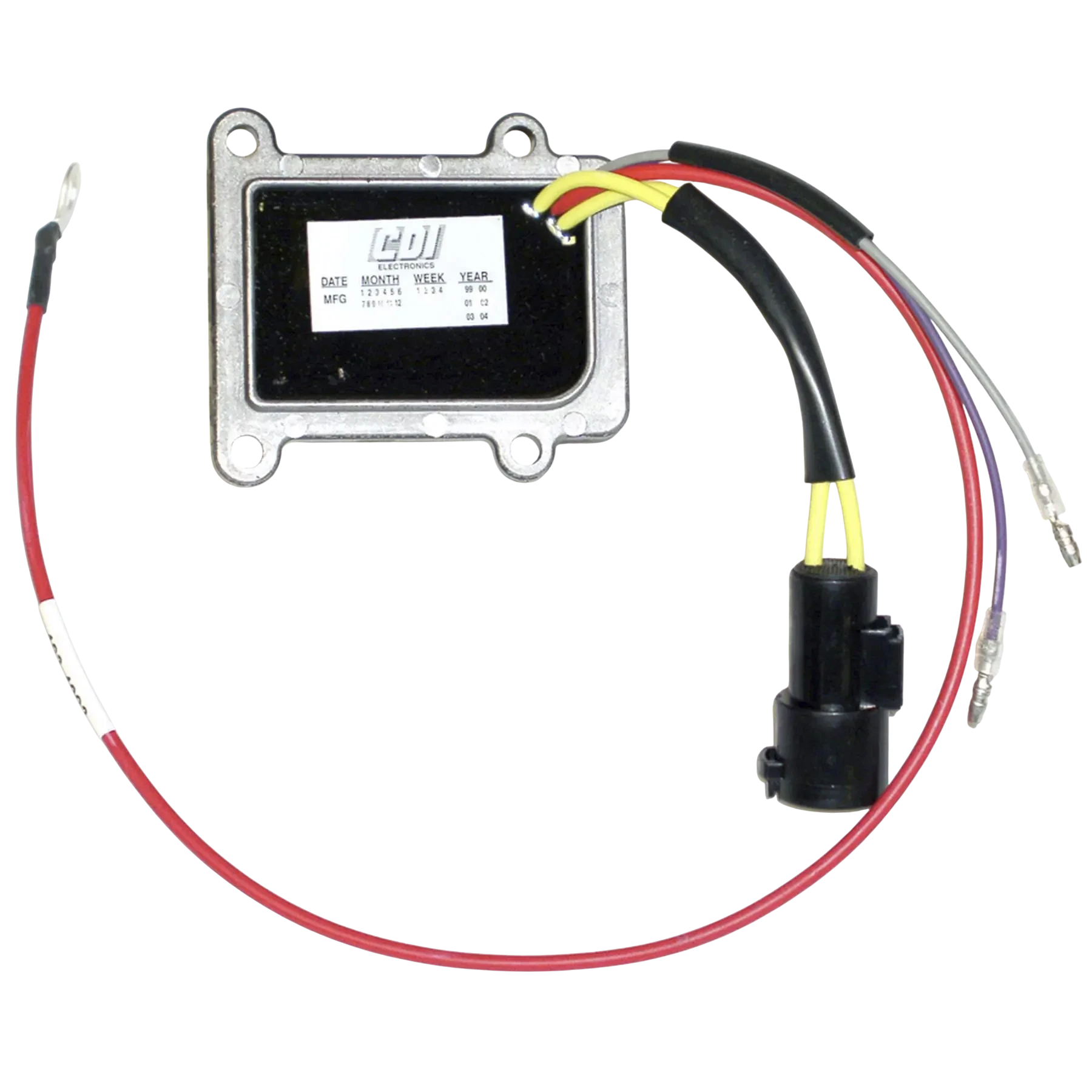 For 105 HP Johnson/Evinrude 1994 Jet models. Helps regulate charging voltage and protect the marine electrical system, 193-4093 is a voltage regulator. Regulates charging voltage to help protect the battery and electrical system.