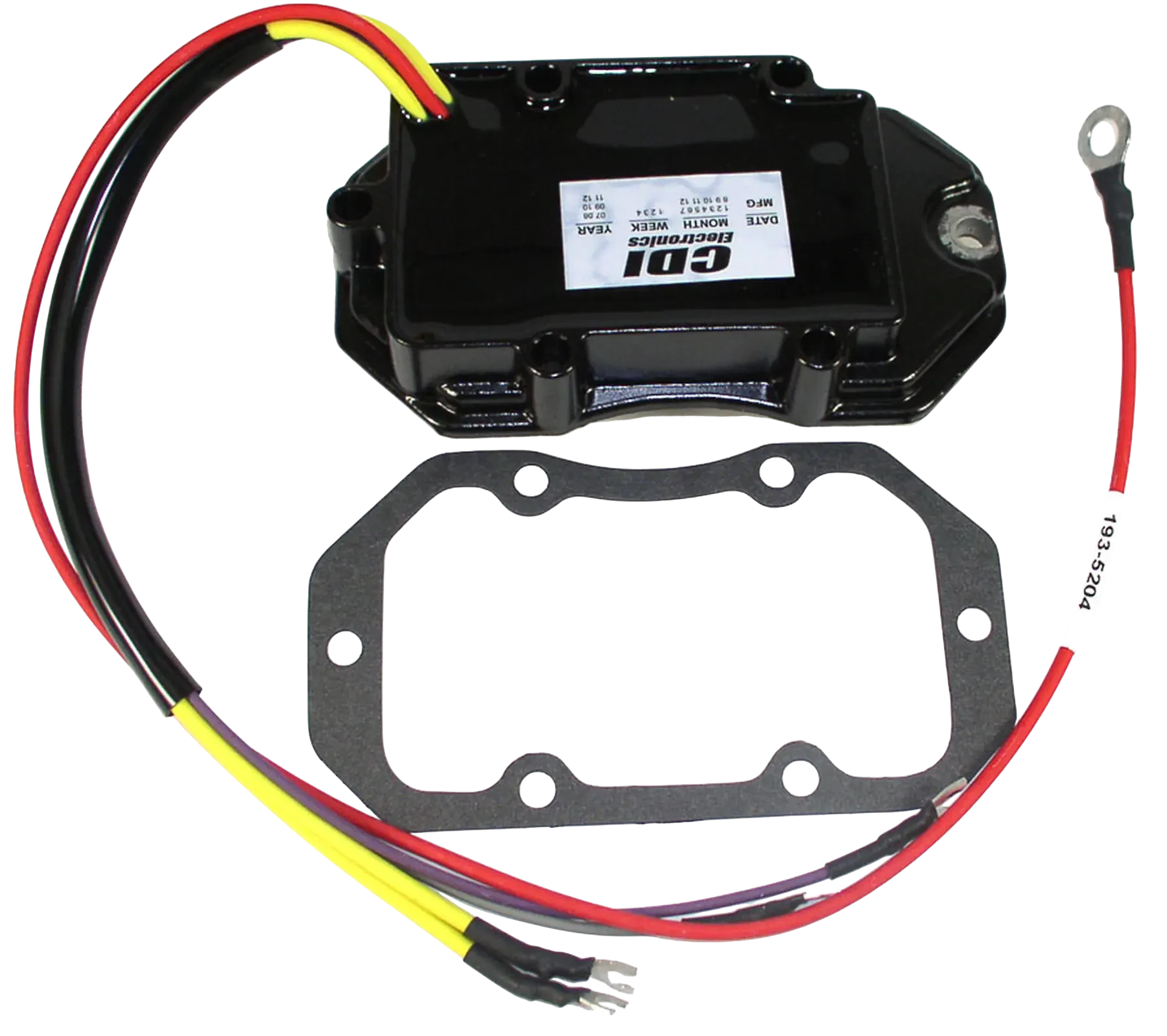 Fits 90 HP Johnson/Evinrude 1981-87 models. Helps regulate charging voltage and protect the marine electrical system: 193-5204 is a voltage regulator. Used to replace failed regulators that cause voltage or battery problems.