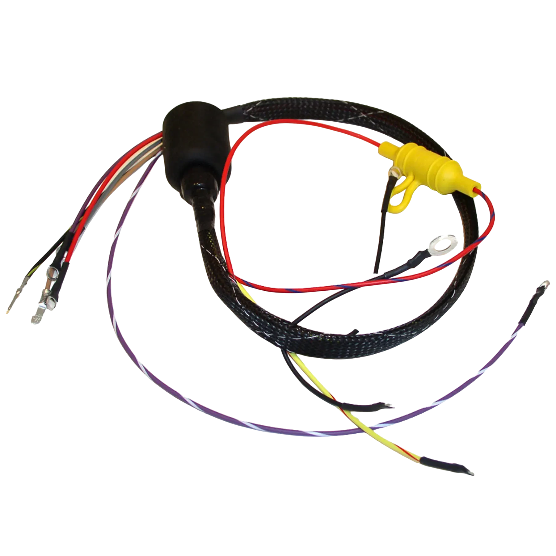413-1377 is a replacement ignition engine harness used on 70 HP Johnson/Evinrude 1979-84 models. Helps correct ignition-related running problems on matching applications.