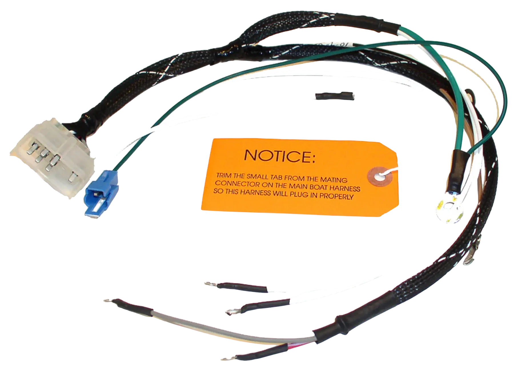 For 80 HP Johnson/Evinrude 1967 Speedifour models, 413-1654 is an ignition engine harness. Supports dependable performance in heat, vibration, and moisture.