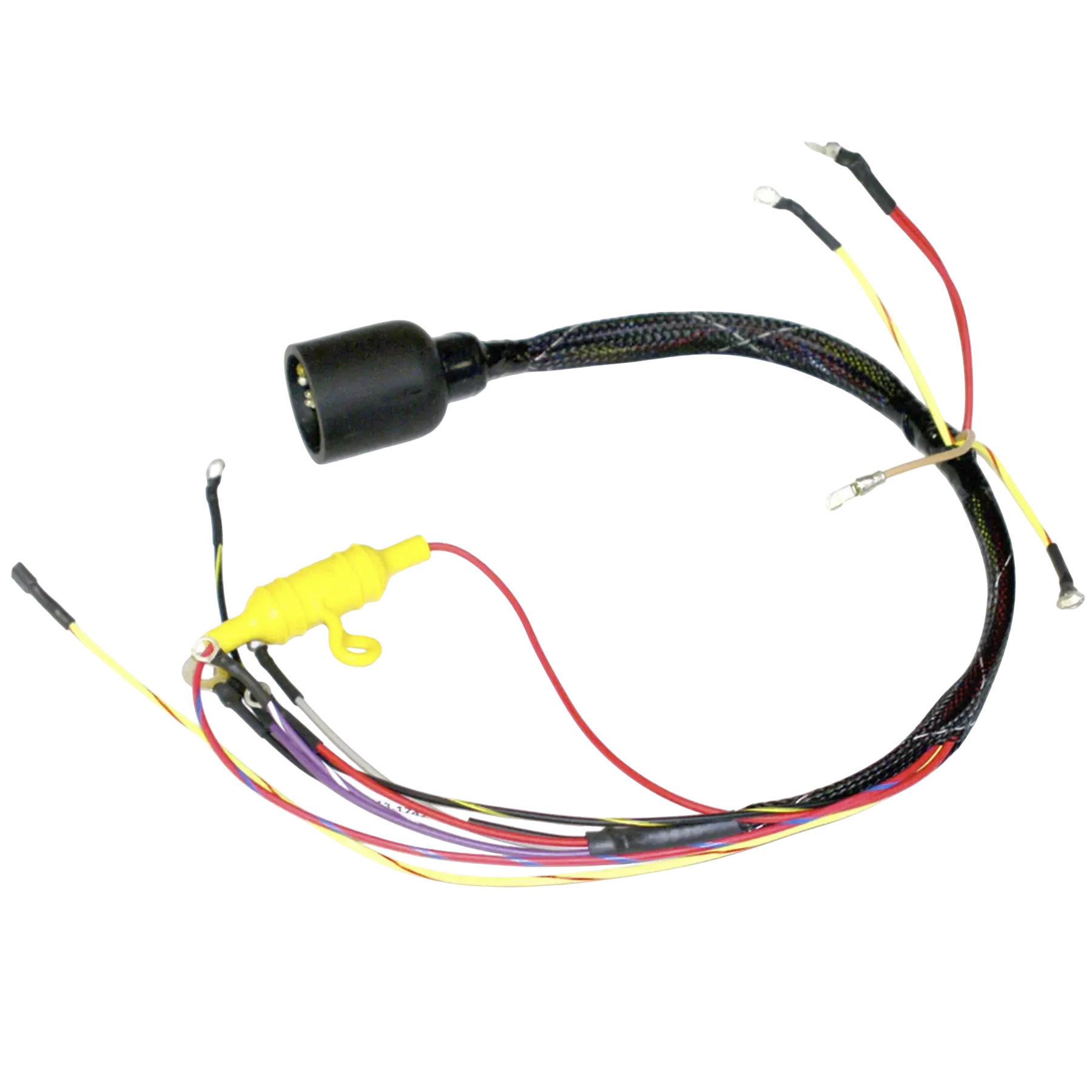 413-1742 is an ignition engine harness for 50 HP Johnson/Evinrude 1974-75 models. Supports dependable performance in heat, vibration, and moisture.