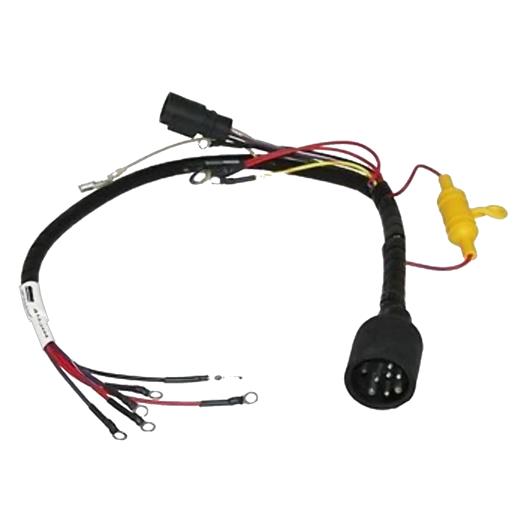 413-3444 fits 60 HP Johnson/Evinrude 1988 EL and TL models as an ignition engine harness. Used to replace worn or failed ignition components in outboard service.