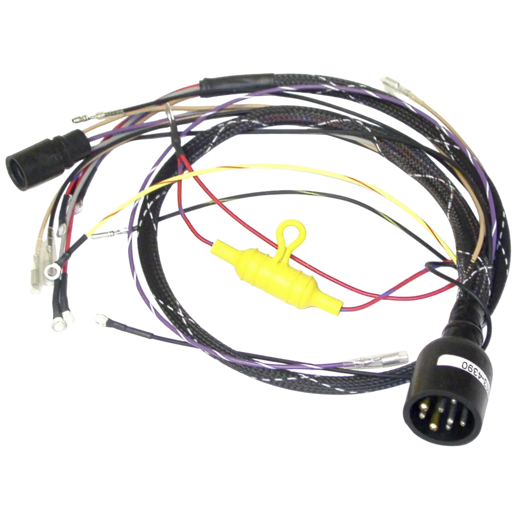 Fits 65 HP Johnson/Evinrude 1995 Jet models: 413-4390 is an ignition engine harness. Helps correct ignition-related running problems on matching applications.