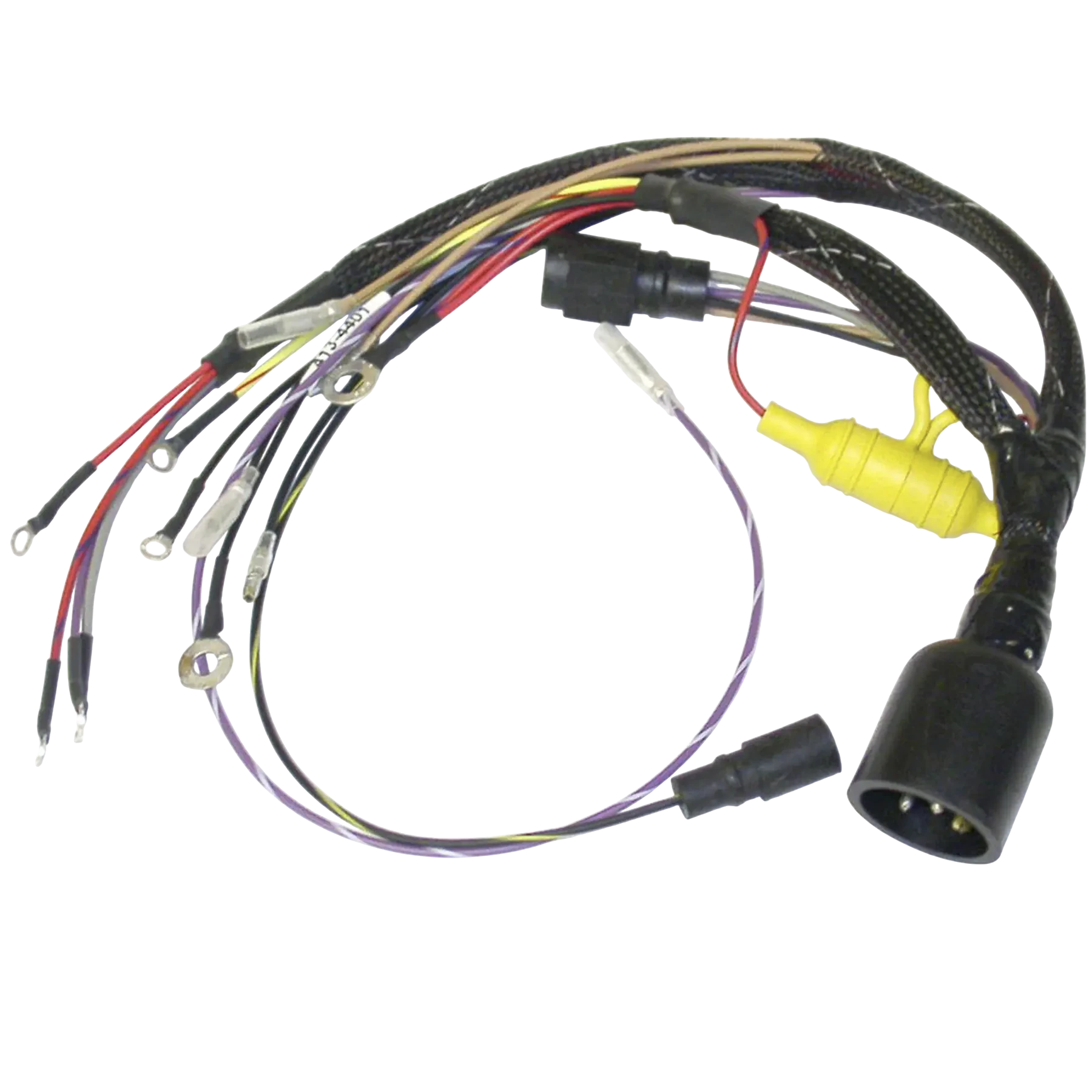 413-4401 fits 25 HP Johnson/Evinrude 1994-95 SIK, SIL, and SIT models as an ignition engine harness. Used to replace worn or failed ignition components in outboard service.