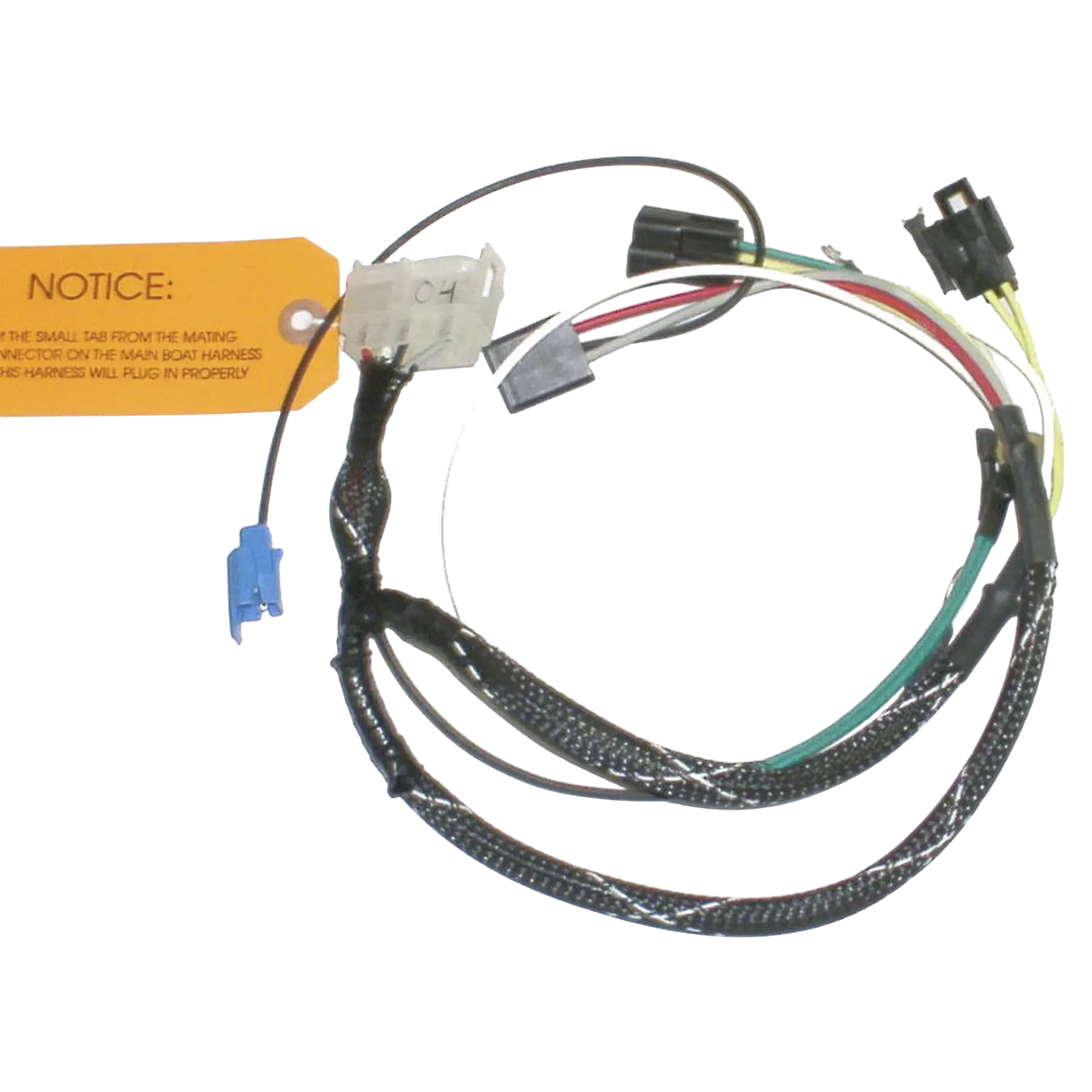 413-9904 is an ignition engine harness for 65 HP Johnson/Evinrude 1968 models. Supports dependable performance in heat, vibration, and moisture.