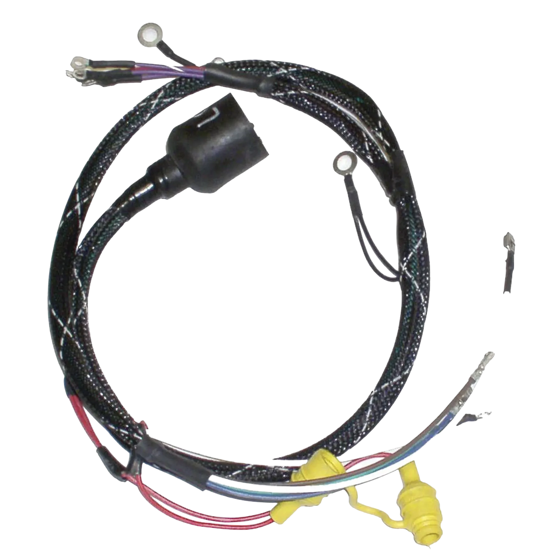 413-9907 is an ignition engine harness built for 85 HP Johnson/Evinrude 1970-72 models. Supports dependable performance in heat, vibration, and moisture.