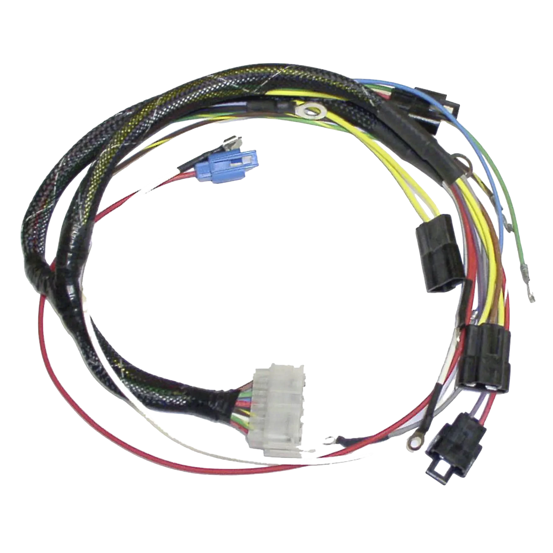 413-9908 is an ignition engine harness for 100 HP Johnson/Evinrude 1967 models. Helps restore reliable operation on compatible marine ignition systems.