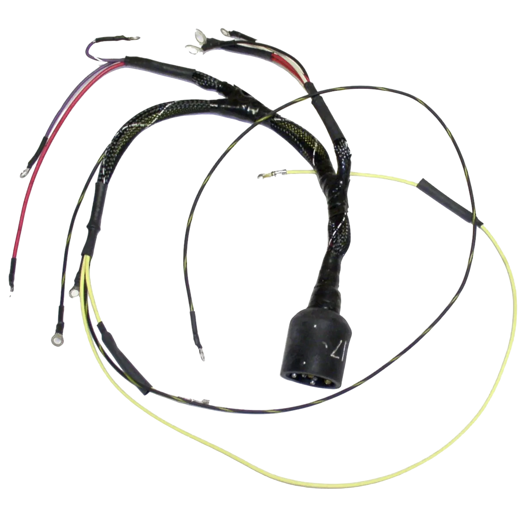 413-9917 is a replacement ignition engine harness used on 150 HP Johnson/Evinrude 1978 models. Used to replace worn or failed ignition components in outboard service.
