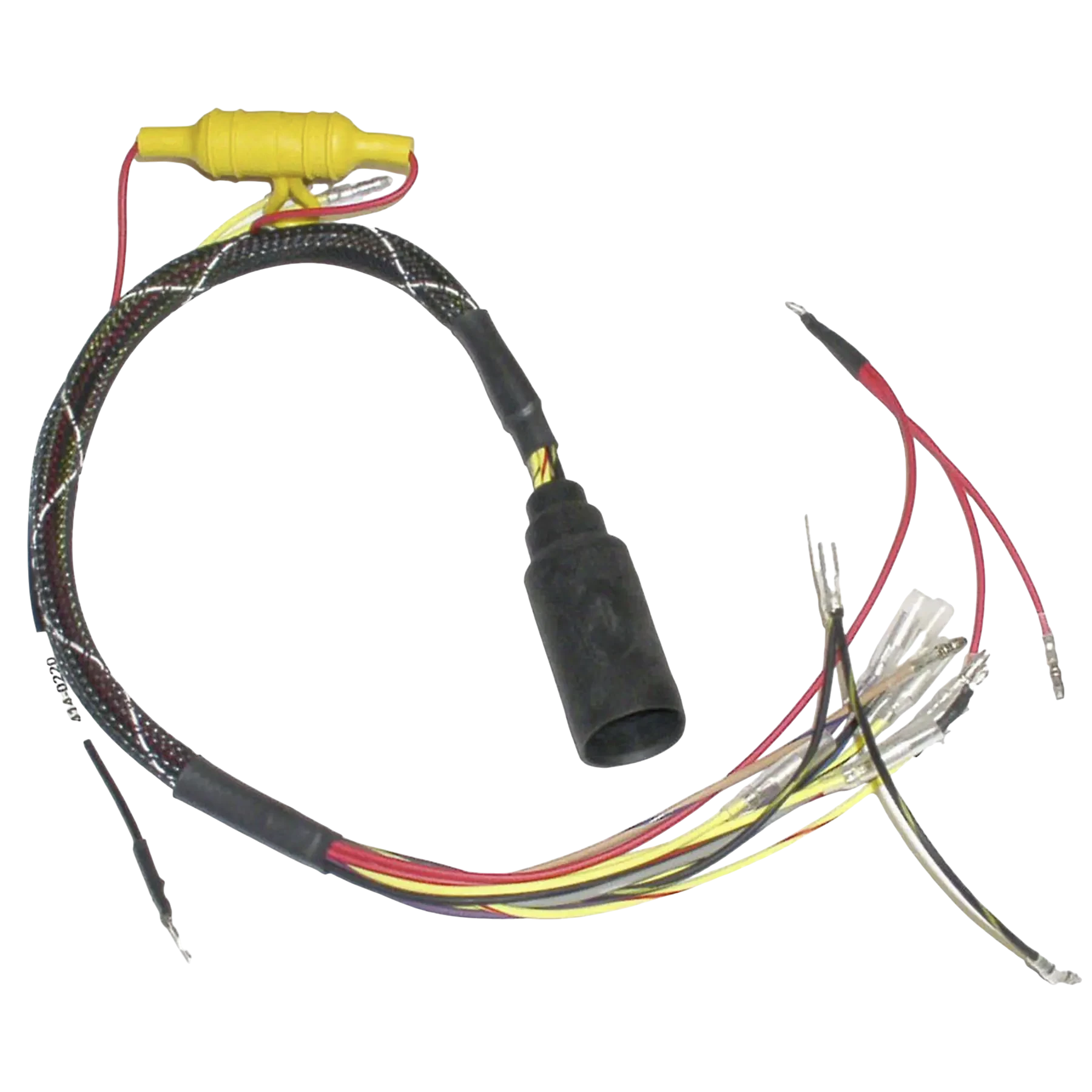 Fits 30 HP 3cyl Jet Mercury/Mariner 1998-2001 models with Serial # OG590000 thru OT408999: 414-0220 is an ignition engine harness. Helps correct ignition-related running problems on matching applications.