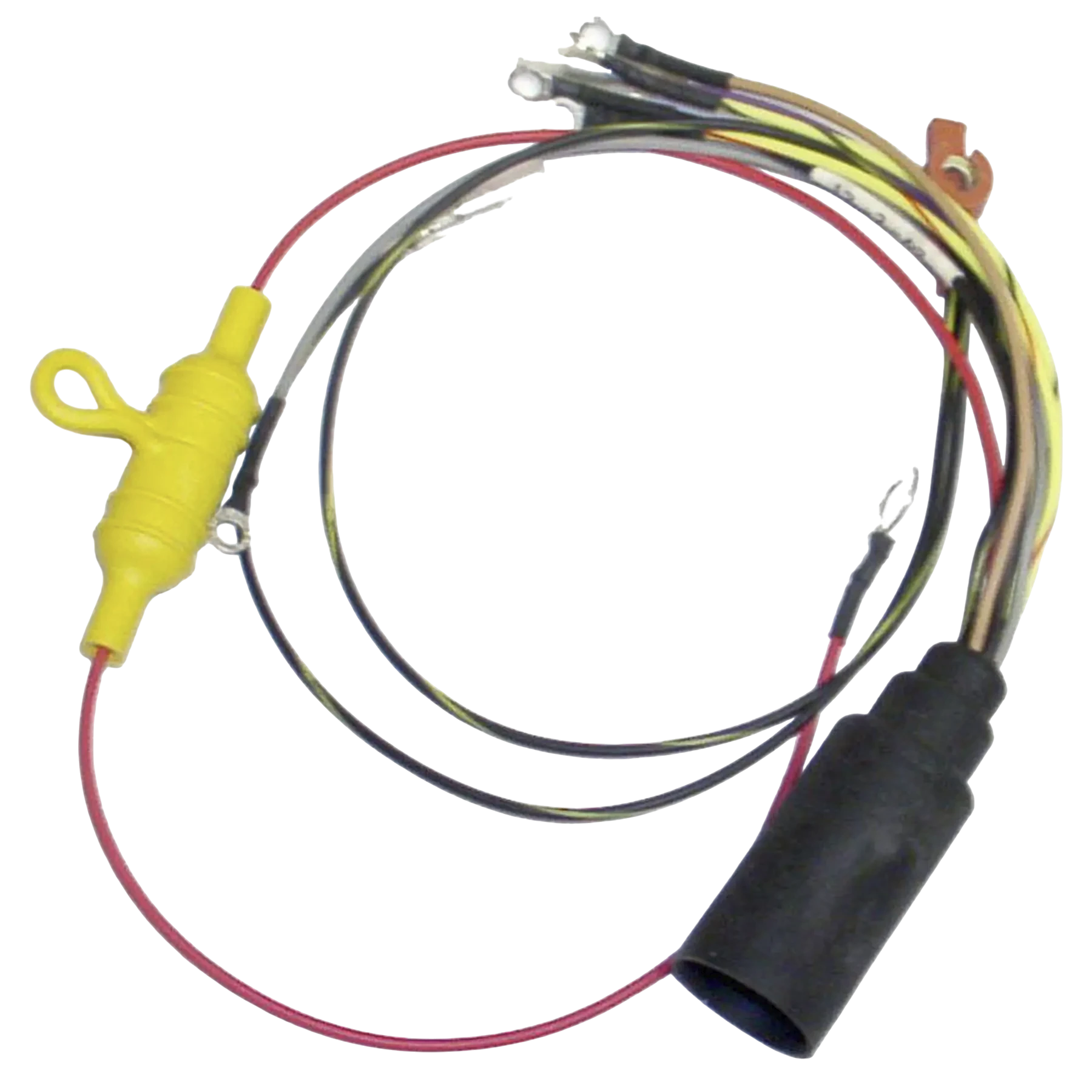 Fits 100 HP 4cyl Mercury/Mariner 1988-96 models with Serial # OB209468 thru OG437999: 414-3443 is an ignition engine harness. Used to replace worn or failed ignition components in outboard service.