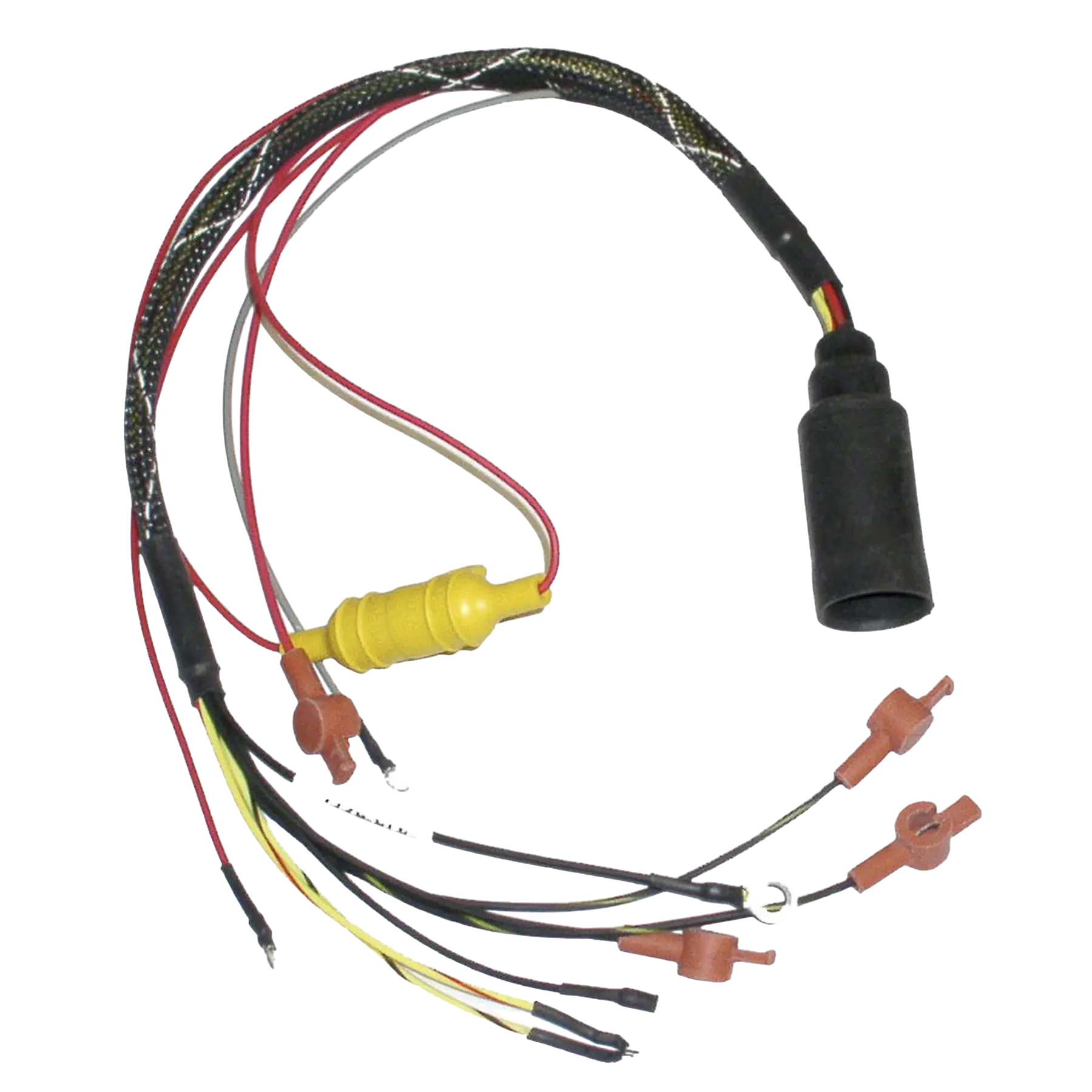 Fits 45 HP 4cyl electric start Mercury/Mariner 1981-89 models with Serial # 5531630 thru OB393190: 414-6277 is an ignition engine harness. Used to replace worn or failed ignition components in outboard service.